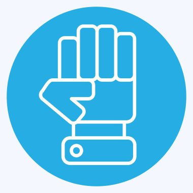 Simge Muhalefeti. Seçim sembolüyle ilgili. Mavi gözlü. Basit tasarım düzenlenebilir