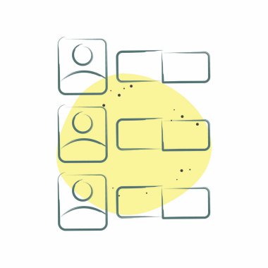 Simge Oylama. Seçim sembolüyle ilgili. Renkli Leke Biçimi. Basit tasarım düzenlenebilir