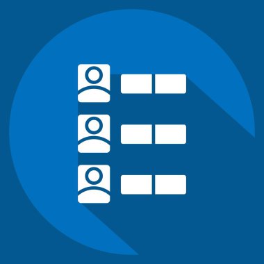 Simge Oylama. Seçim sembolüyle ilgili. Uzun gölge tarzı. Basit tasarım düzenlenebilir