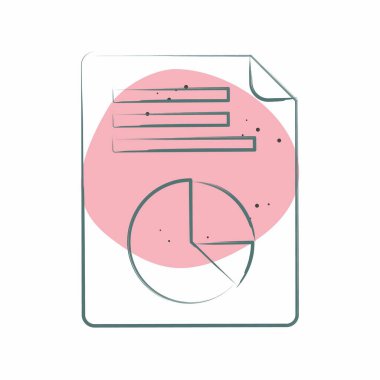 Simge Oy İstatistikleri. Seçim sembolüyle ilgili. Renkli Leke Biçimi. Basit tasarım düzenlenebilir