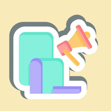 Etiket Seçim Manifestosu. Seçim sembolüyle ilgili. Basit tasarım düzenlenebilir