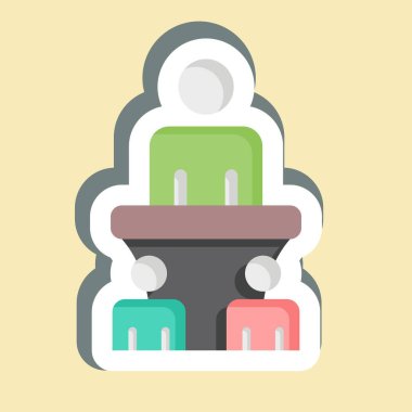 Etiket Specch. Seçim sembolüyle ilgili. Basit tasarım düzenlenebilir