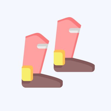 Simge Tekmesi. Binicilik sporu sembolüyle ilgili. Düz stil. dizayn edilebilir