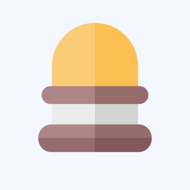 Simge yüz maskesi. Binicilik sporu sembolüyle ilgili. Düz stil. dizayn edilebilir