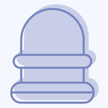 Simge yüz maskesi. Binicilik sporu sembolüyle ilgili. İki ton stili. dizayn edilebilir