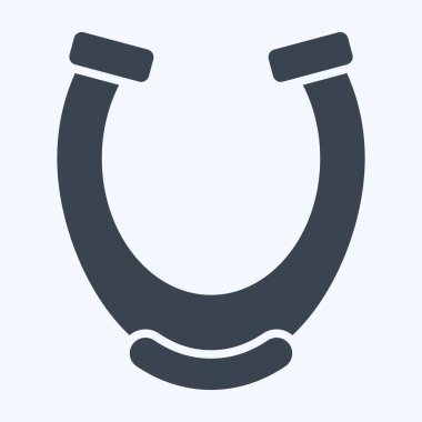 Simge Nalı. Binicilik sporu sembolüyle ilgili. Kabartma tarzı. dizayn edilebilir