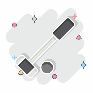 Simge Polo. Binicilik sporu sembolüyle ilgili. Çizgi roman. dizayn edilebilir