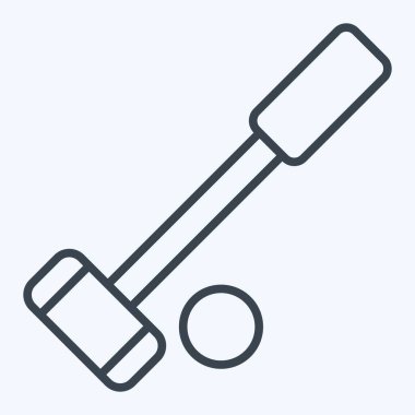 Simge Polo. Binicilik sporu sembolüyle ilgili. Sıra tarzı. dizayn edilebilir