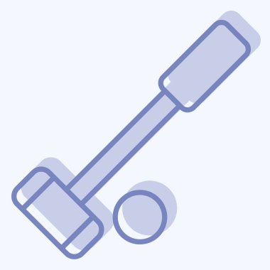 Simge Polo. Binicilik sporu sembolüyle ilgili. İki ton stili. dizayn edilebilir