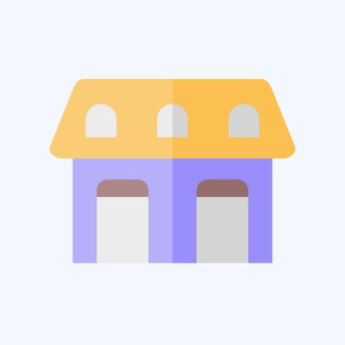 Simge stabil. Binicilik sporu sembolüyle ilgili. Düz stil. dizayn edilebilir