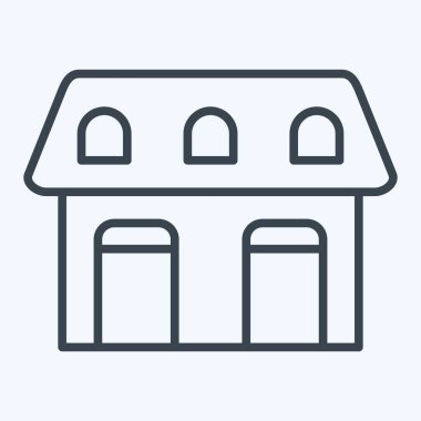 Simge stabil. Binicilik sporu sembolüyle ilgili. Sıra tarzı. dizayn edilebilir