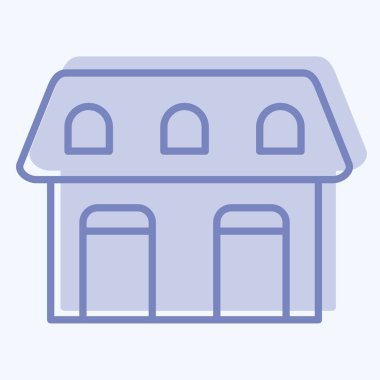 Simge stabil. Binicilik sporu sembolüyle ilgili. İki ton stili. dizayn edilebilir