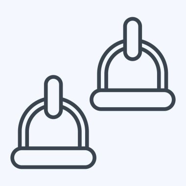 Simge Kayışları. Binicilik sporu sembolüyle ilgili. Sıra tarzı. dizayn edilebilir