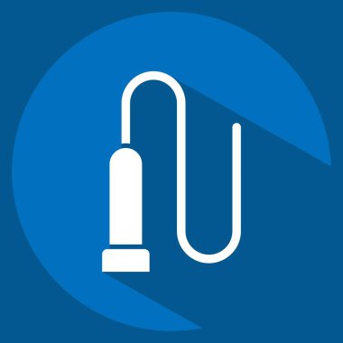 Simge kırbacı. Binicilik sporu sembolüyle ilgili. Uzun gölge tarzı. dizayn edilebilir