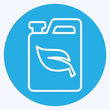 Simge biyoyakıtı. Enerji Depolama sembolüyle ilgili. Mavi gözlü. düzenlenebilir