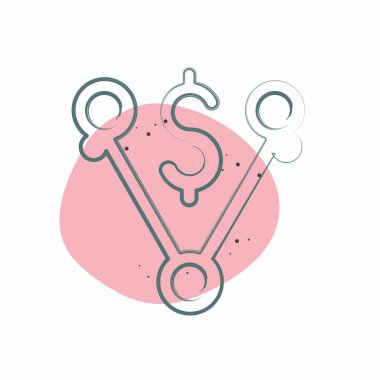 İkon Tepesi Fiyatlandırması. Enerji Depolama sembolüyle ilgili. Renkli Leke Biçimi. düzenlenebilir