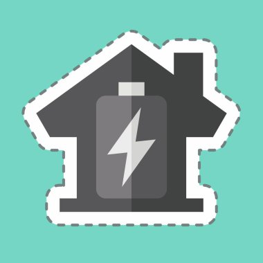 Çıkartma hattı Enerji Deposu 'nu kesti. Enerji Depolama sembolüyle ilgili. düzenlenebilir 1