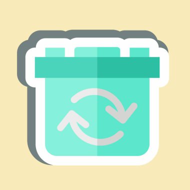 Çıkartma şarj edilebilir pil. Enerji Depolama sembolüyle ilgili. düzenlenebilir