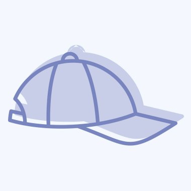 Simge kaptanı. Kumaş sembolüyle ilgili. İki ton stili. Basit tasarım düzenlenebilir