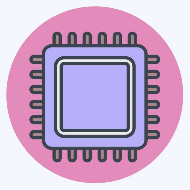 Simgesel Dekoratif Tekstil. Kumaş sembolüyle ilgili. renk arkadaşı stili. Basit tasarım düzenlenebilir