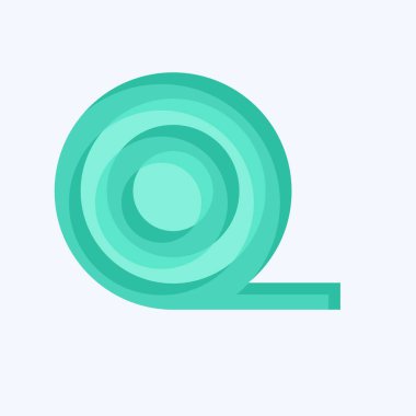 Simge İzolasyonu. Kumaş sembolüyle ilgili. Düz stil. Basit tasarım düzenlenebilir