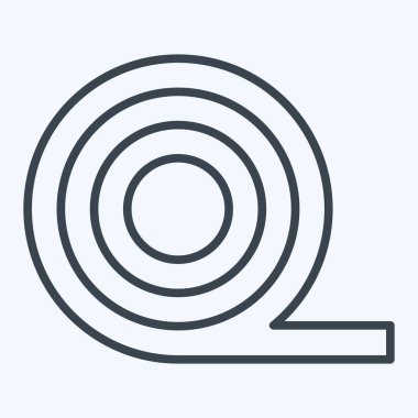 Simge İzolasyonu. Kumaş sembolüyle ilgili. Sıra tarzı. Basit tasarım düzenlenebilir