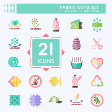 Simge Ayarlama Kumaşı. Eğitim sembolüyle ilgili. Düz stil. Basit tasarım düzenlenebilir