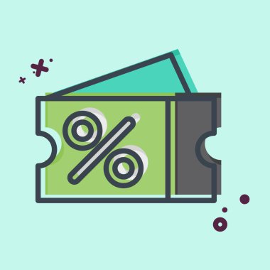 Simge Etiketi. Kumaş sembolüyle ilgili. MBE tarzı. Basit tasarım düzenlenebilir