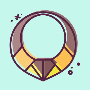 Icon Neklace. Amerikan yerlilerinin sembolüyle ilgili. MBE tarzı. dizayn edilebilir