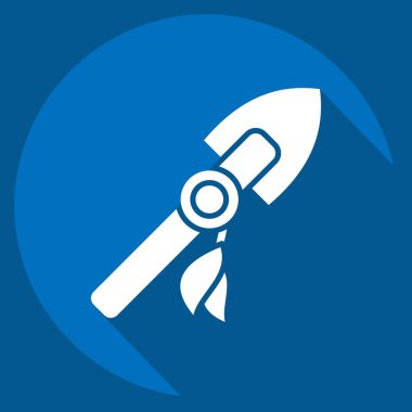 Simge Mızrağı. Amerikan yerlilerinin sembolüyle ilgili. Uzun gölge tarzı. dizayn edilebilir