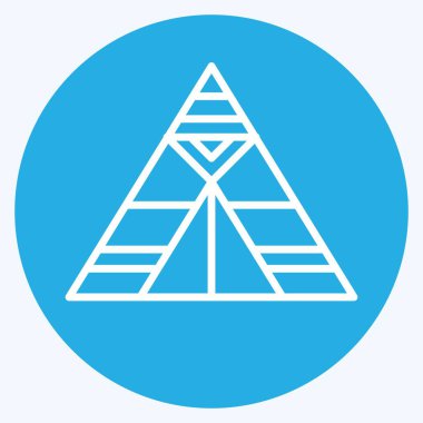 Simge Çadırı. Amerikan yerlilerinin sembolüyle ilgili. Mavi gözlü. dizayn edilebilir