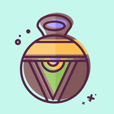 Simge vazosu. Amerikan yerlilerinin sembolüyle ilgili. MBE tarzı. dizayn edilebilir