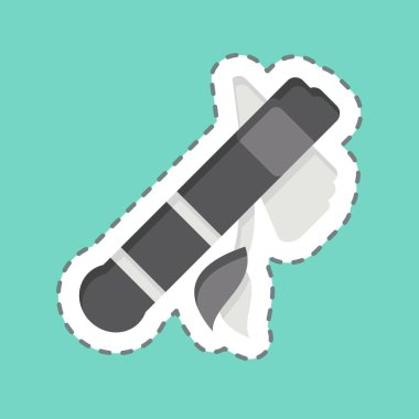 Etiket çizgisi Toma Hawk 'ı kesti. Amerikan yerlilerinin sembolüyle ilgili. dizayn edilebilir