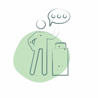 Simge Yemini. Adalet sembolüyle ilgili. Renkli Leke Biçimi. Basit tasarım düzenlenebilir