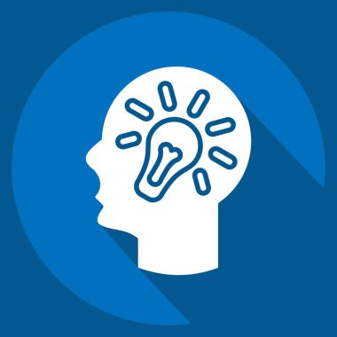 Simge yaratıcılığı. Medya ve Reklam Sembolü ile ilgili. Uzun gölge tarzı. düzenlenebilir