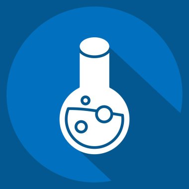 Simge Piyasa Araştırması. Medya ve Reklam Sembolü ile ilgili. Uzun gölge tarzı. düzenlenebilir