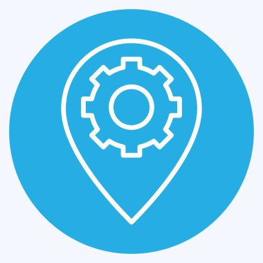 Simge Yerleri İyimserleştirmesi. Medya ve Reklam Sembolü ile ilgili. mavi gözler tarzı