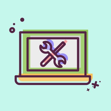 Simge Hizmetleri. Medya ve Reklam Sembolü ile ilgili. MBE tarzı. düzenlenebilir