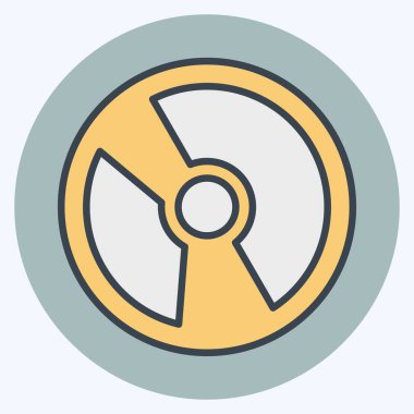 Simge Yazılımı. Medya ve Reklam Sembolü ile ilgili. renk arkadaşı stili. düzenlenebilir