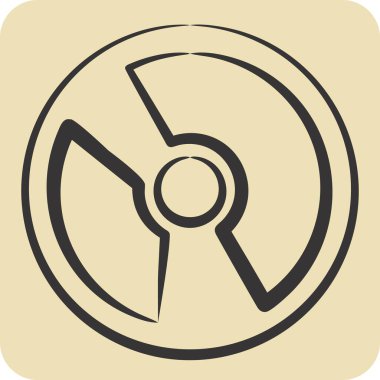 Simge Yazılımı. Medya ve Reklam Sembolü ile ilgili. El çizimi tarzı. düzenlenebilir