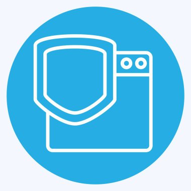 Simge Sitesi Koruması. Medya ve Reklam Sembolü ile ilgili. mavi gözler tarzı