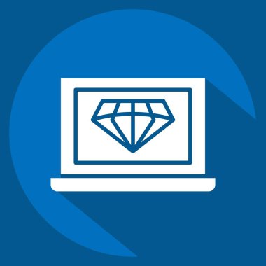 Simge Temizlik Kodu. Medya ve Reklam Sembolü ile ilgili. Uzun gölge tarzı. düzenlenebilir