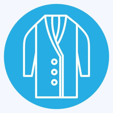 Simge Long. Moda sembolüyle ilgili. Mavi gözlü. Basit tasarım düzenlenebilir