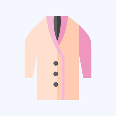 Simge Long. Moda sembolüyle ilgili. Düz stil. Basit tasarım düzenlenebilir