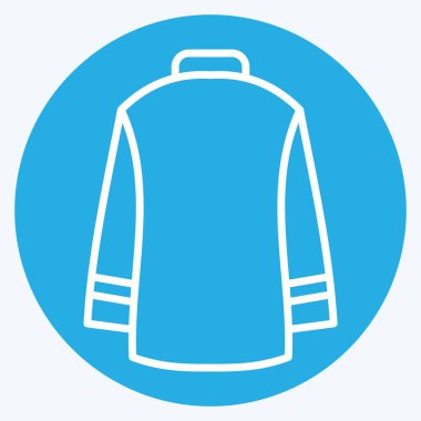 Simgesel süveter. Moda sembolüyle ilgili. Mavi gözlü. Basit tasarım düzenlenebilir