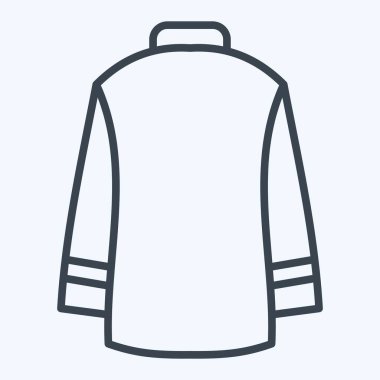 Simgesel süveter. Moda sembolüyle ilgili. Sıra tarzı. Basit tasarım düzenlenebilir