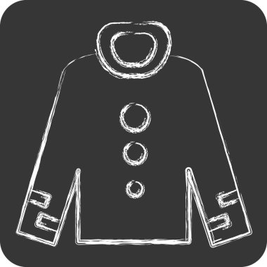 Icon Sweet Shirt. Moda sembolüyle ilgili. Tebeşir stili. Basit tasarım düzenlenebilir