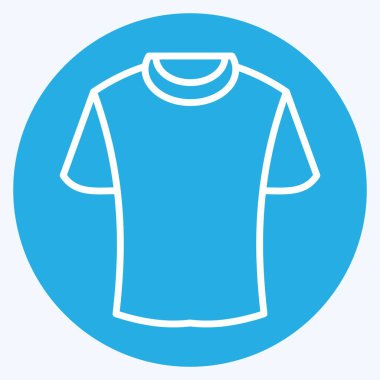 Simge Tişörtü. Moda sembolüyle ilgili. Mavi gözlü. Basit tasarım düzenlenebilir