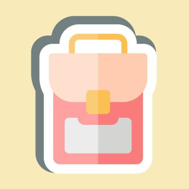 Etiket Çantası Paketi. Moda sembolüyle ilgili. Basit tasarım düzenlenebilir