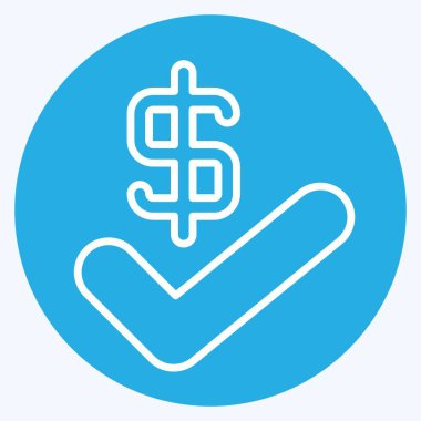 Simge Anlaşması. Denetim sembolüyle ilgili. Mavi gözlü. dizayn edilebilir